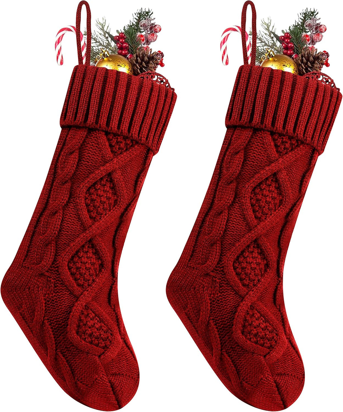 Cable Knit Christmas Stockings – 36 cm & 46 cm – view 14