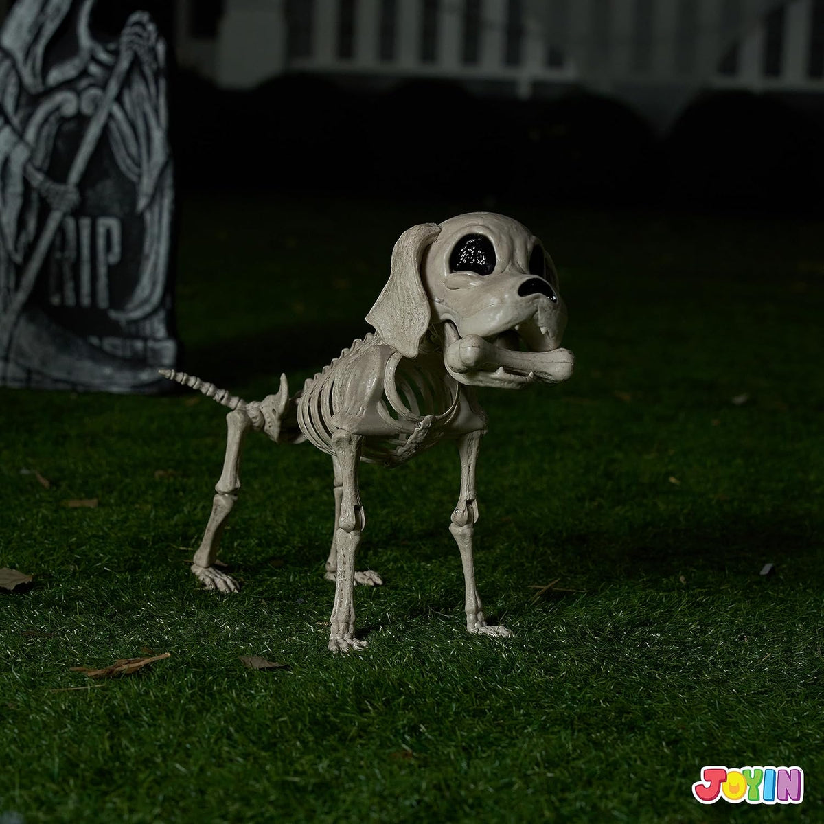 Poseable Dog Skeleton – Halloween Decoration – view 8
