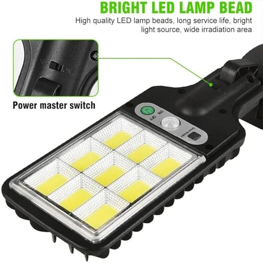 Solar Motion Sensor Wall Light – 108 LED, 2 Pack with Remote