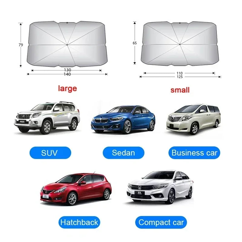 Car Windshield Sun Shade Umbrella – Opens in Seconds
