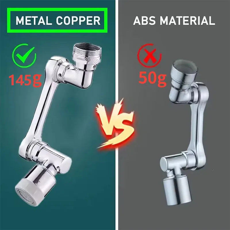 Rotating Faucet Extender – Metal Robotic Arm Tap Aerator