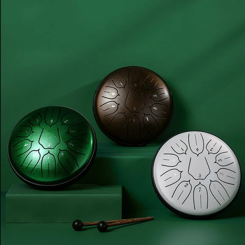 Steel Tongue Drum – 6 Inch, 11 Notes
