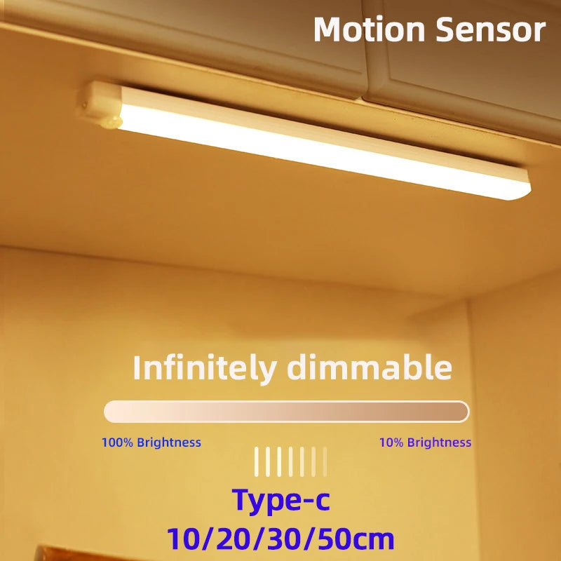 Motion Sensor LED Cabinet Light – Rechargeable, 2 Pack