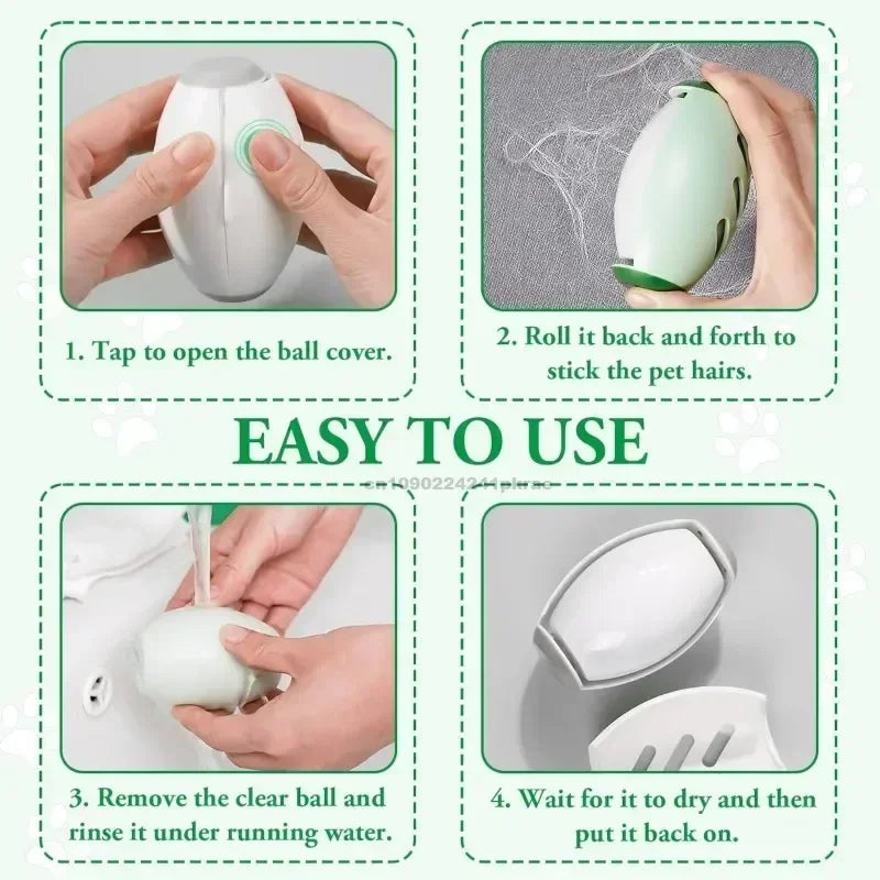 Reusable Washable Pet Hair Lint Roller – 3 Pack