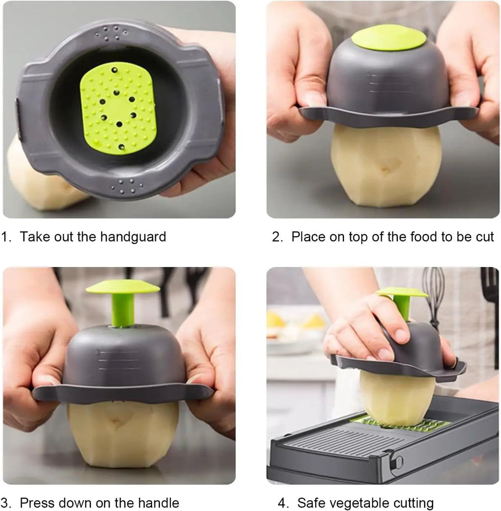 16-in-1 Vegetable Chopper & Slicer with Container