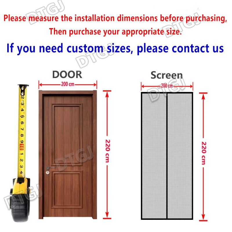 Magnetic Fly Screen Door – Hands-Free, No Drilling